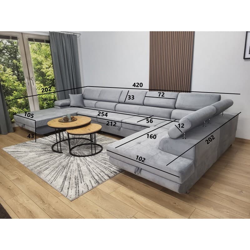 Narożnik RODOS Long Bis 420x202cm