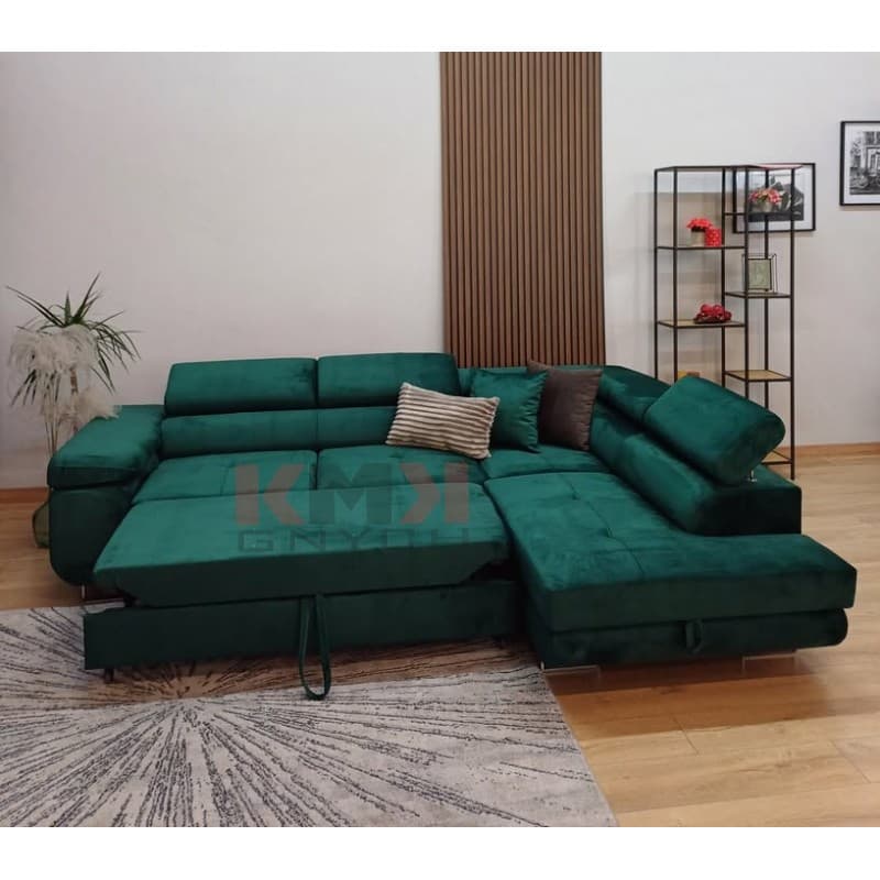 NAROŻNIK ASTON prawy 275X202  Monolith 37 zielony-od ręki
